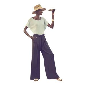 Elegant Black Wide-Leg Pants